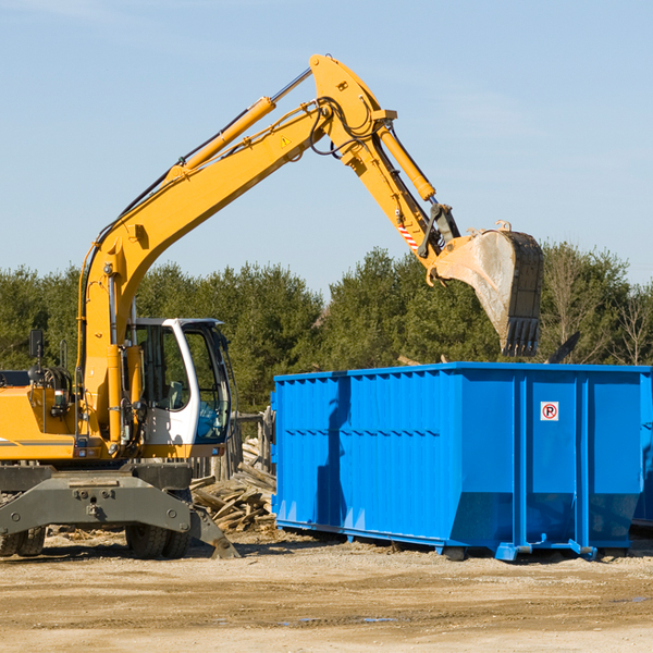 are there any restrictions on where a residential dumpster can be placed in West Poland ME